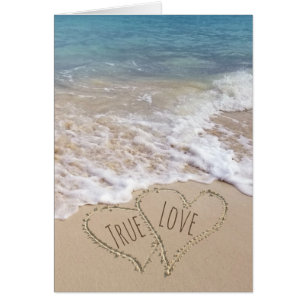 Beach Hearts Wedding Congratulations