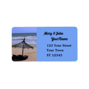 Beach Holiday Label