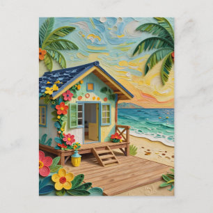Beach Home Oceanic   Keeping in Touch Postcard