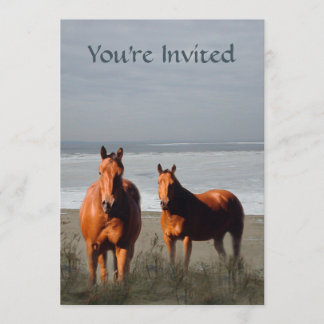 Beach Horse Invitation