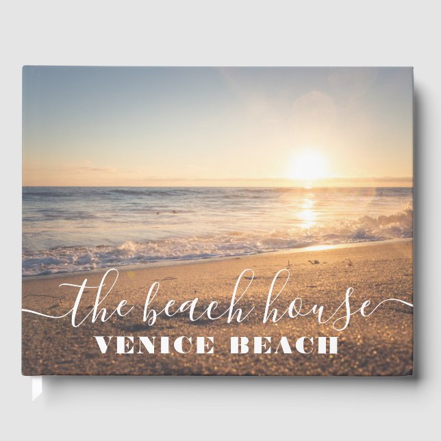 Beach Hotel Vacation House Welcome Guest Book (Front)