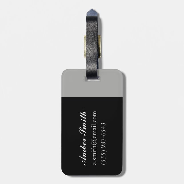 Beach house 1995 luggage tag (Back Vertical)