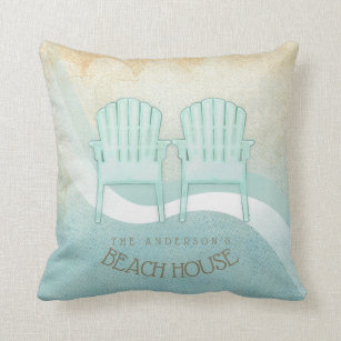 Beach Chair Decorative Throw Cushions Zazzle Au