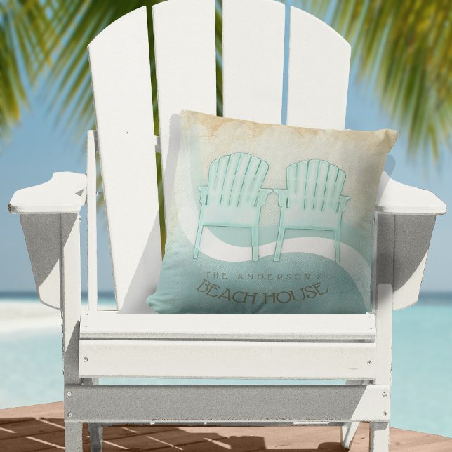 Beach House Adirondack Chairs Aqua Blue ID623 Cushion (Creator Uploaded)