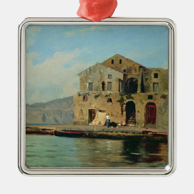 Beach House at Sorrento Metal Tree Decoration (Front)