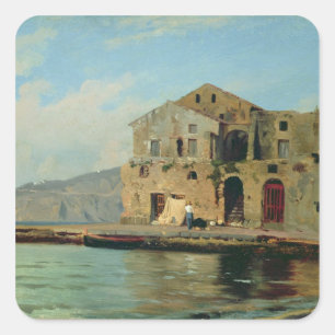 Beach House at Sorrento Square Sticker