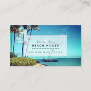 Beach House B&B Vacation Rentals Photo Business Card