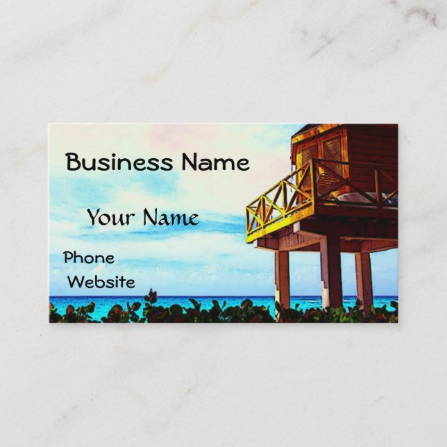 Beach House Business Card (Front)