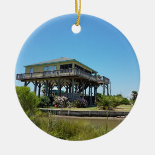 beach house ceramic tree decoration