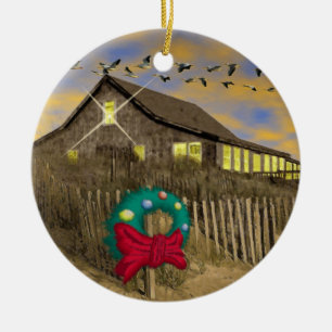 Beach House Christmas Ornament