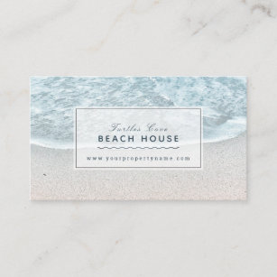 Beach House Cottage B&B Rentals Photo Business Card