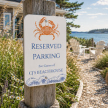 Beach House Crab Reserved Parking