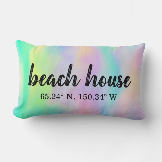 Beach House Custom Coordinates Lumbar Cushion (Front)