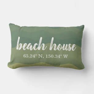Beach House Custom Coordinates Lumbar Cushion