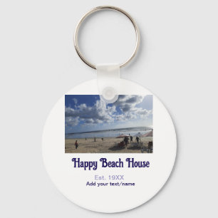 Beach house est. Add year photo latitude longitude Key Ring