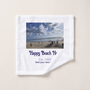 Beach house est. Add year photo latitude longitude Wash Cloth