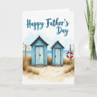 Beach House Fathers Day Wish Card