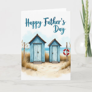 Beach House Fathers Day Wish Card