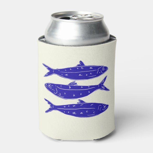 Beach house fish can cooler  (Can Front)