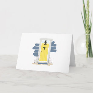 Beach House Front Door Card