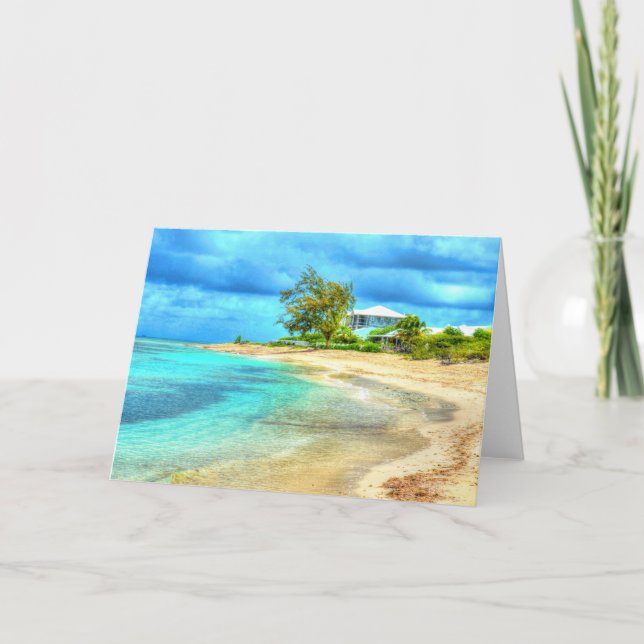 Beach House Greeting Card Card (Front)