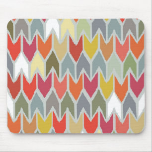 beach house ikat chevron mouse pad
