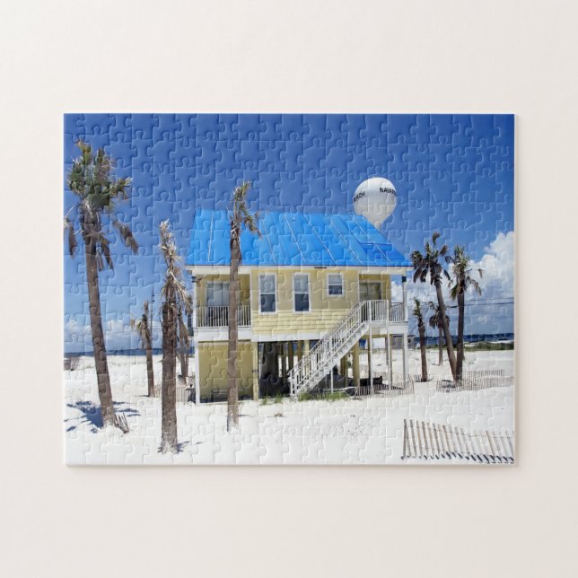 Beach House in Florida Jigsaw Puzzle (Horizontal)