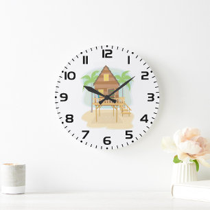 Beach House Large Clock