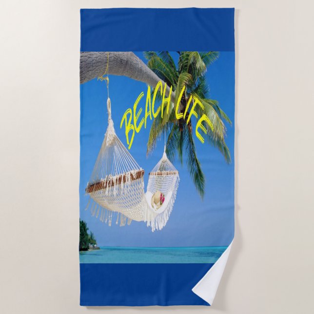 Beach House Lover Vacation Towel (Front)