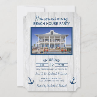 Beach House or Lake House Housewarming Invitation