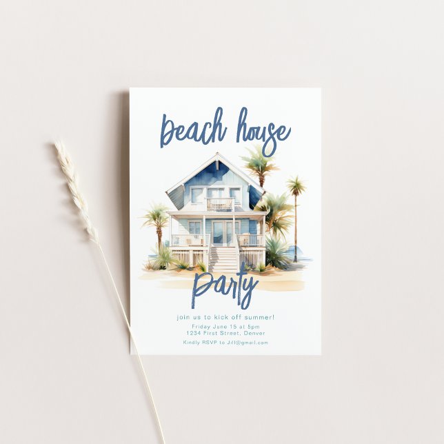 Beach House Party Invite (Creator Uploaded)