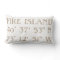 Beach House Pillow Latitude Longitude
