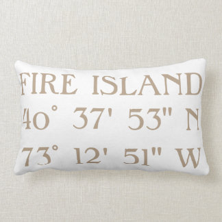 Beach House Pillow Latitude Longitude