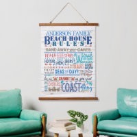 Beach House Rules Family Cottage | Custom Coastal