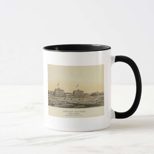 Beach House, Sea Girt, Monmouth Co, NJ Mug (Right)
