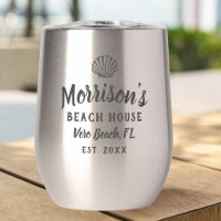 Beach House Seashell Clam Shell Personalised Name