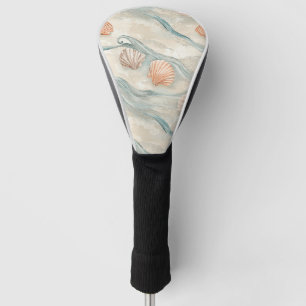 Beach House Seashell Pattern Golf Head Cover