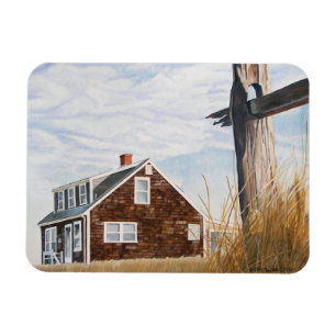 Beach House Sunrise Flexible Magnet
