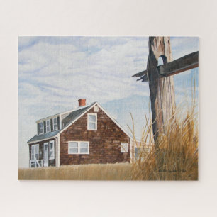 Beach House Sunrise Jigsaw Puzzle