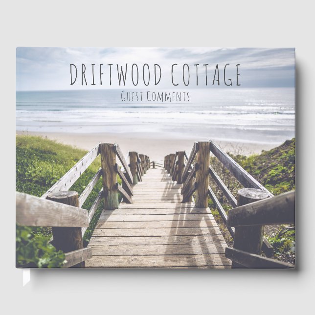 Beach House Vacation Comments Guest Book (Front)