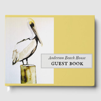 Beach house vacation home pelican guest book