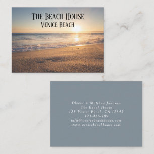 Beach House Vacation Rental Business Card