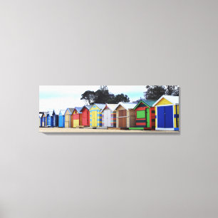 Beach Houses Brighton Beach, Melbourne Canvas Print