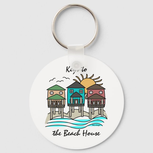 Beach Houses Keychain (Front)