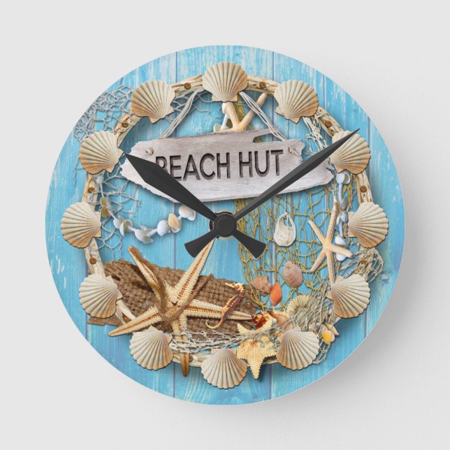 Beach Hut Clock (Front)