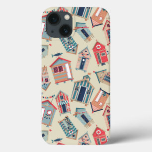 Beach Hut Pattern iPhone 13 Case