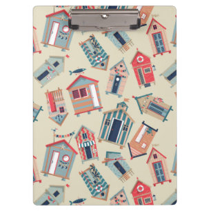 Beach Hut Pattern Clipboard