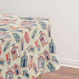 Beach Hut Pattern Tablecloth