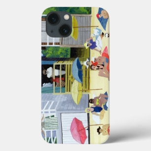 Beach Huts 1991 iPhone 13 Case