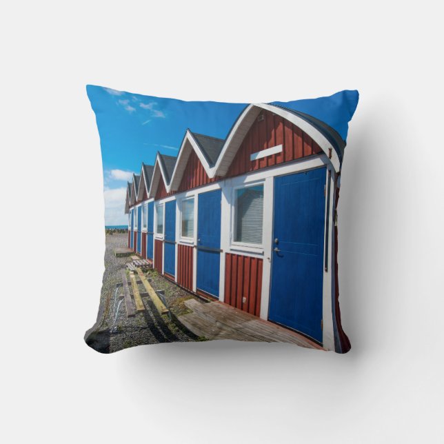 Beach Huts 3 Cushion (Front)